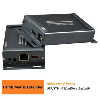 

1080p hdmi matrix extender with IR remote control & 3.5 mm jack audio extractor HDMI over UTP STP by cat5e rj45 hdmi IR matrix