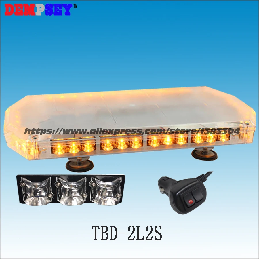 TBD-2L2S светодиодный аварийного Предупреждение мини lightbar, DC12V-24V грузовик/спасения мигает Предупреждение свет баров/тяжелых магнитное основание светодиодный свет