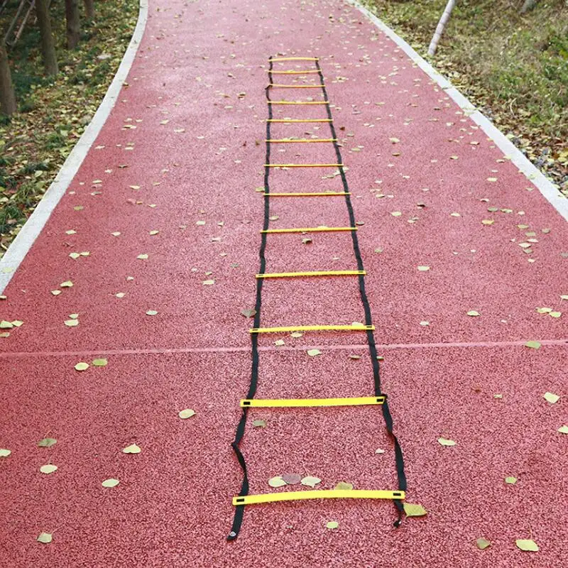 

Hot Football Training Straps Durable Nylon Ladder 9 Rung 16.5 Feet 5M Agility Ladder for Soccer Speed Training Fitness Bodybuild