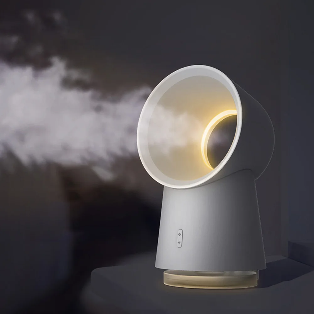 

3 in 1 Mini USB Cooling Fan Handheld Bladeless Fan Air Cooler Mist Humidifier LED Light Portable Cooler Fan for Home Office