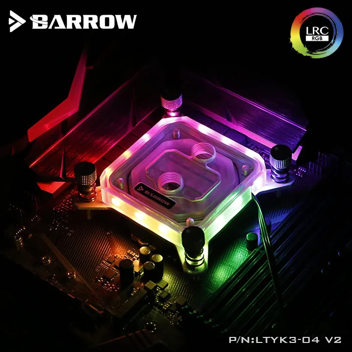 Bloco de Água de Resfriamento da Cpu para Intel Argb + 5 Barrow Socket 1151 1155 1156 v 3pin Branco Bblack Ltyk3-04 v2 115x Lga 1150 - Imagem 3