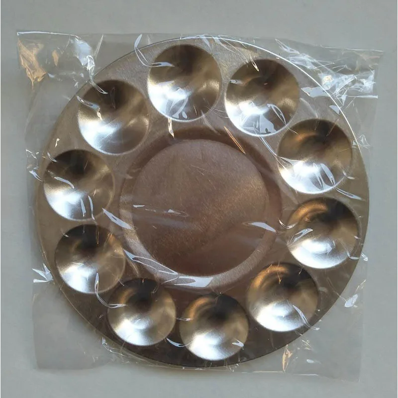 10-hole aluminium circular palette watercolor palette Artistic Supplies Painting companion manufacturers direct paint tray,color palette,watercolor palette