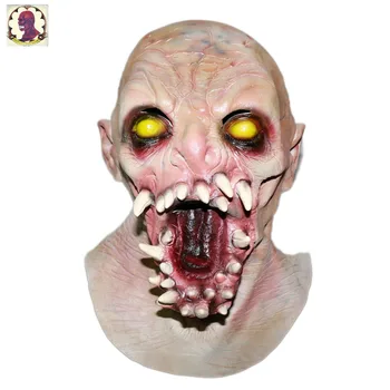 

2018 Top Sell Newly Design Deluxe Quality Realistic Party Dress Adult Latex Rubber Halloween Zombie Mask Scary Demon Mask