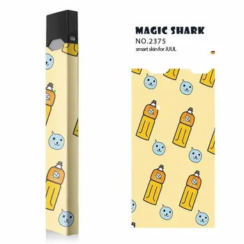 

Magic Shark 100% New Gold Rose Gold Bling Cat Skull PVC Case Cover Sticker for Juul E Cigarette