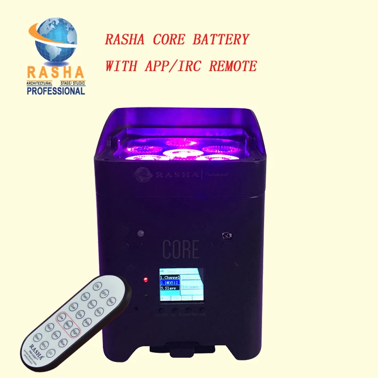 

Cheapest Upgrade Fast Charger IRC APP Mobile 4*18W 6in1 RGABW UV LED Battery Wireless Projector LED Par Light Stage DJ Lighting