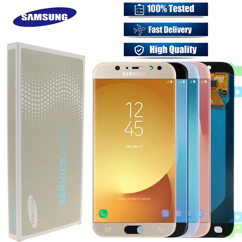 Оригинальный сменный дисплей SUPER AMOLED 5 2 дюйма ЖК для SAMSUNG Galaxy J5 PRO 2017 J530 J530F