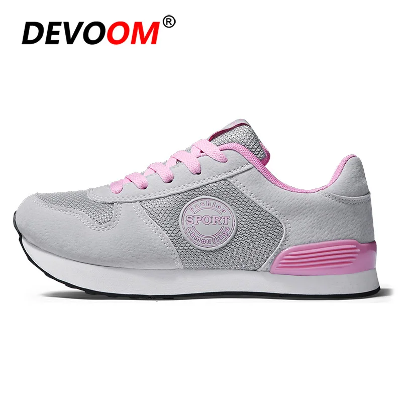 Обувь для похудения; Для мужчин Для женщин кроссовки Для женщин на танкеточной платформе для тенниса, ходьбы Тонизирующая обувь кроссовки легкие Повседневное обувь для фитнеса - Цвет: grey pink