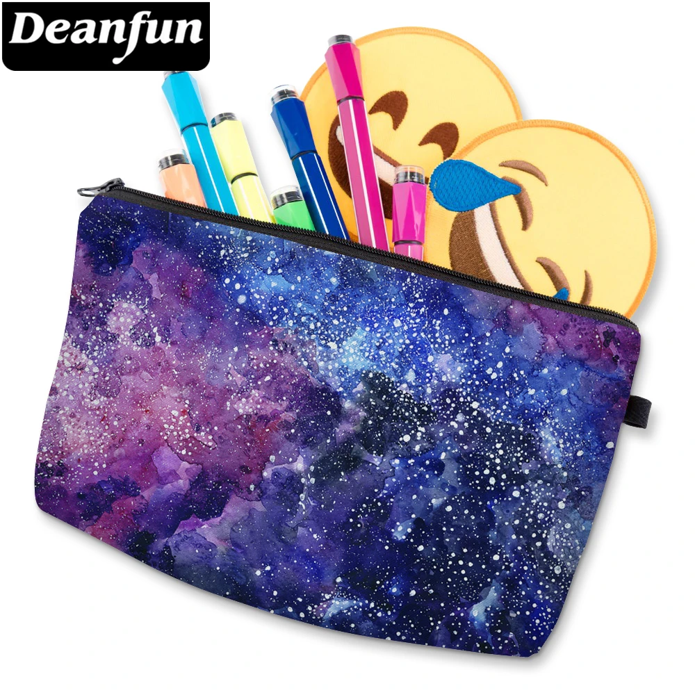 Deanfun 3D печатные Косметические Сумки Космический узор Женский органайзер для