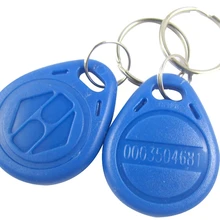 100 шт./лот RFID поисковая метка идентификатор брелок для ключей с биркой 125 кГц 125 кГц RFID карта bule красный желтый
