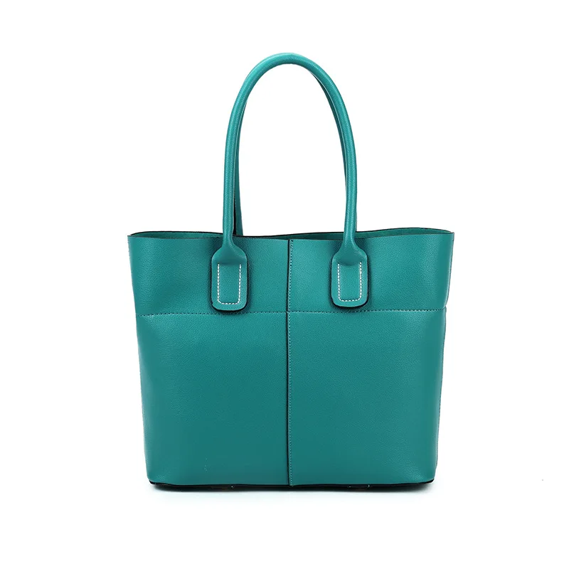 

2017 Europe and the United States big new leather mother and daughter package shoulder bag fashion stitching Messenger bag leath