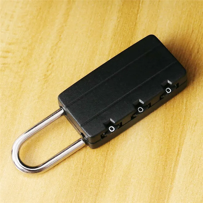 Black Password Lock Combination Travel Suitcase Luggage Code Padlock Cupboard Cabinet Locker Safely High Quality