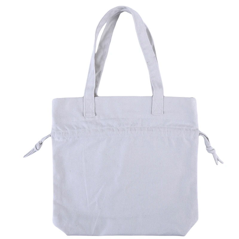 Новая Холщовая Сумка для покупок, большая женская сумка на плечо, дизайнерская сумка на шнурке, многоразовая сумка для покупок, Зеленая