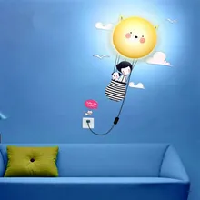 DIY девушка обои настенные светильники домашнее декоративное освещение теплая и Забавная детская комната головоломка лампа новинка гаджет