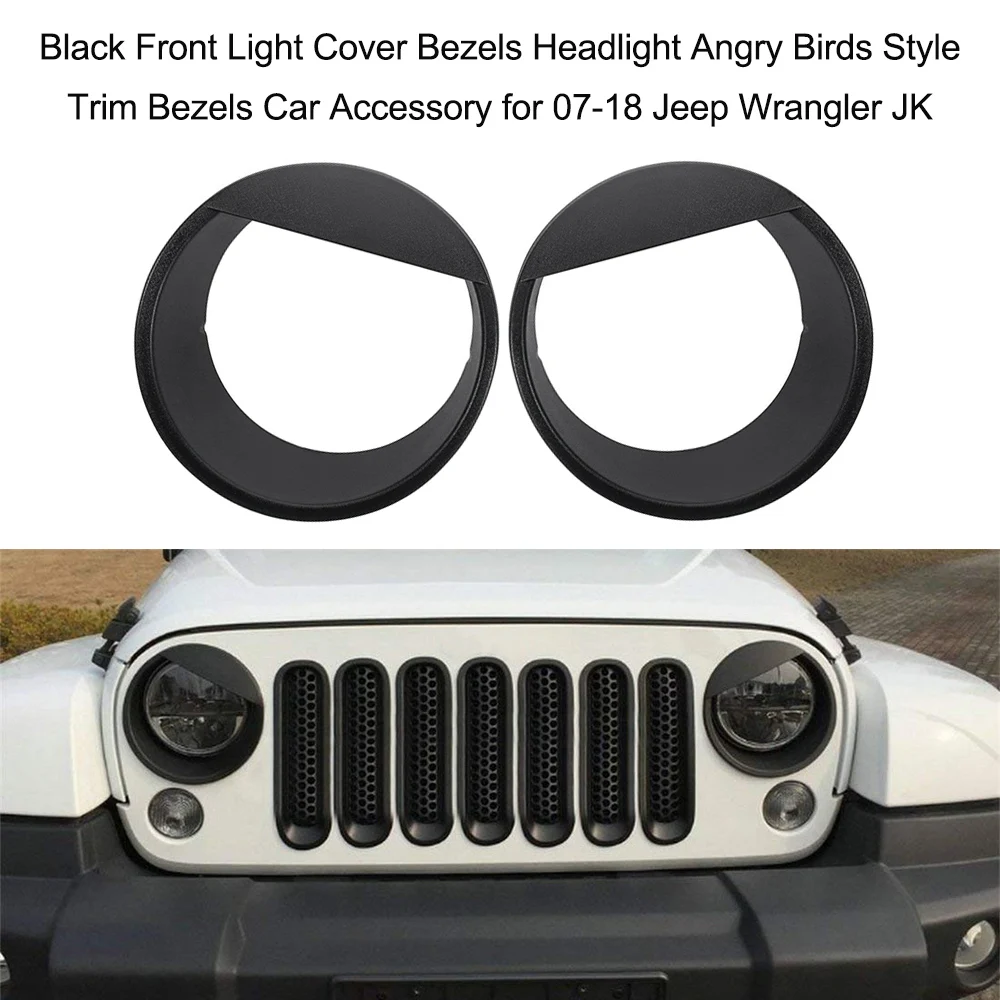 Buy Black Front Light Cover Bezels Headlight Trim