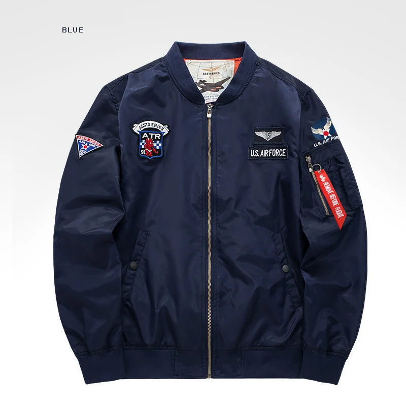Bomber Jacket Men's Embroidered Thin Pilot Men's Hiking Jacket Hip Hop Coat Autumn Men Jackets Bomb Baseball Uniform Male 2018 Bomber Jacket Men's Embroidered Thin Pilot Men's Hiking Jacket Hip Hop Coat Autumn Men Jackets Bomb Baseball Uniform Male 2018