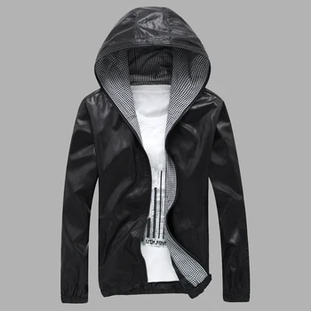

2020 Real Sale Cotton Regular Mens Jackets And Coats Fashion Chaqueta Hombre Jacket Thin Casual Hooded Small Explosion Models