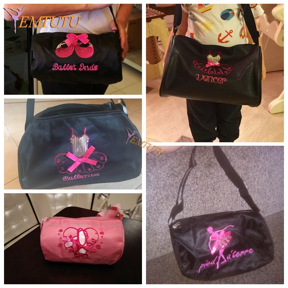 Розовая сумка для балета для девочек, для малышей, водонепроницаемый брезентовый балетный рюкзак для детей, балетные детские сумки через плечо, розовые танцевальные сумки