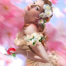 Красивая женщина художественная ручная роспись креативная Цифровая живопись маслом 24 цвета пигментная щетка картина DIY живопись по номерам