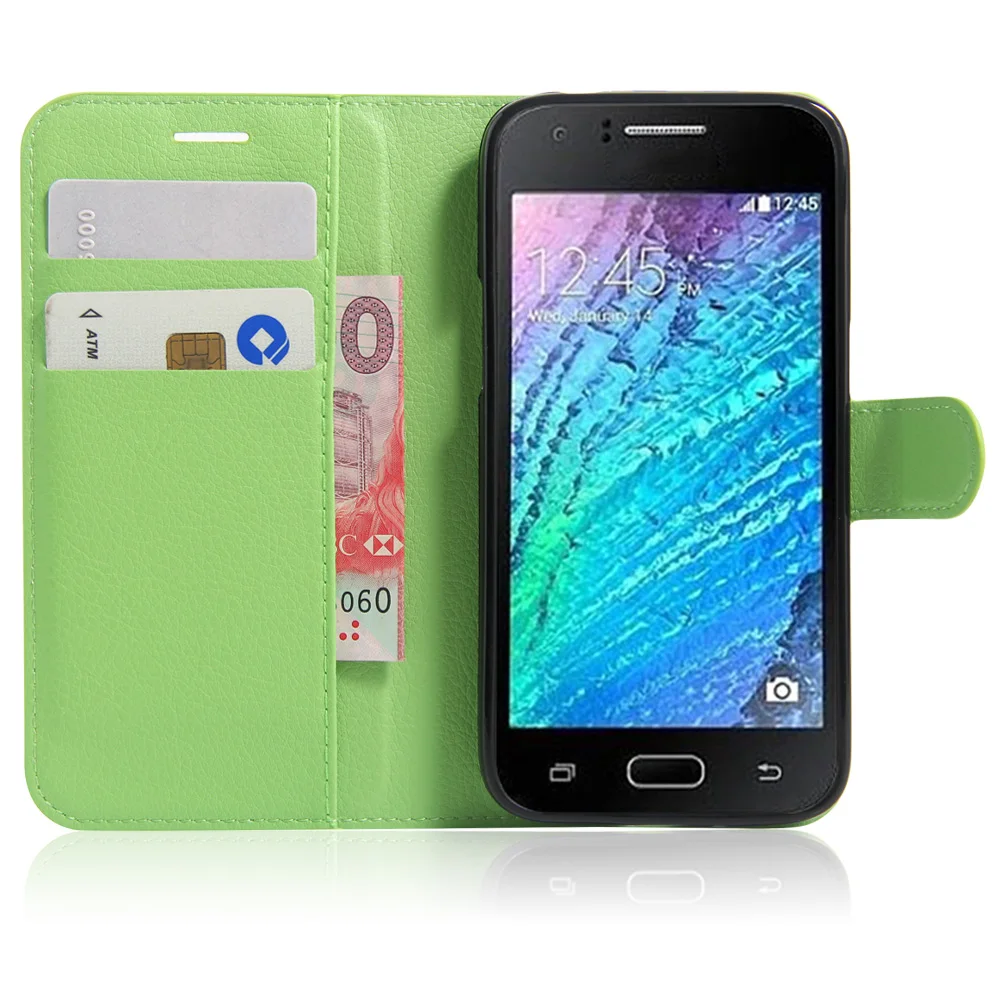 

Wallet Stand Style Litchi Texture Flip Leather Cover Case for Samsung Galaxy J2 2016 J210F Magnetic Protective Shell