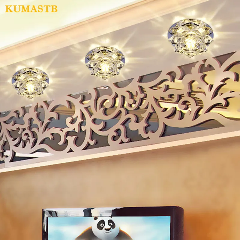 Встраиваемая поверхность 3 Вт светодиодный потолочный светильник проходной вход