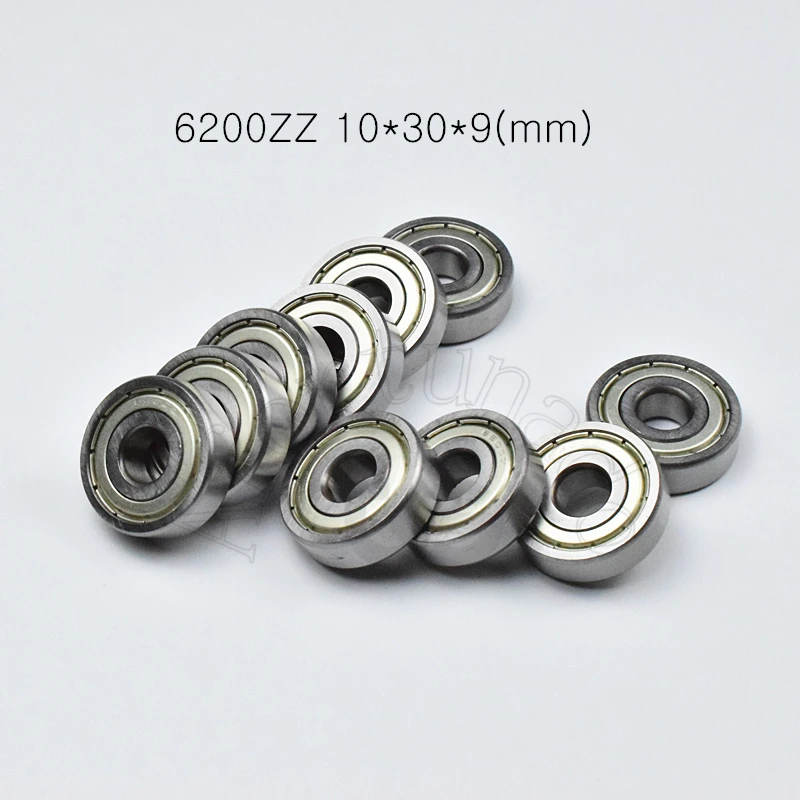 

6200ZZ 1pcs Bearing10*30*9(mm) chrome steel Metal Sealed High speed Mechanical equipment parts