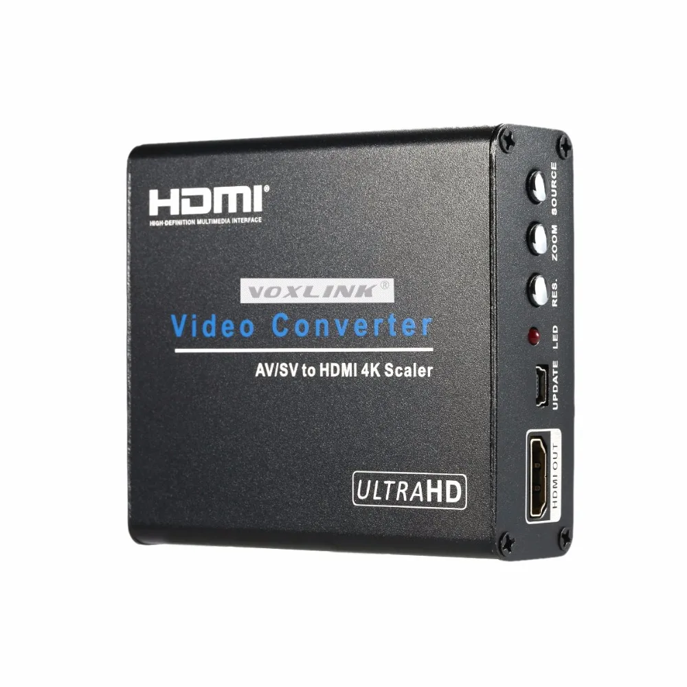 1080 P HD Video Converter 4 К * 2 HDMI AV CVBS RCA аудио видео скейлер конвертера для HDTV PS проектор|hd