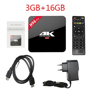 Xinways H96 pro Plus. Android 4g 32g 64g телеприставка 4 k Ultra HD H.265 Smart tv box 1000LAN Dual Wifi 2,4/5,0g медиаплеер - Цвет: 3GB 16gb