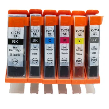 

Replacement PGI-750 CLI-751 PGI-750XL PGI 750 750XL PGI750 PGI750XL Ink Cartridges For Canon Pixma MG6370 MG7170 IP8770