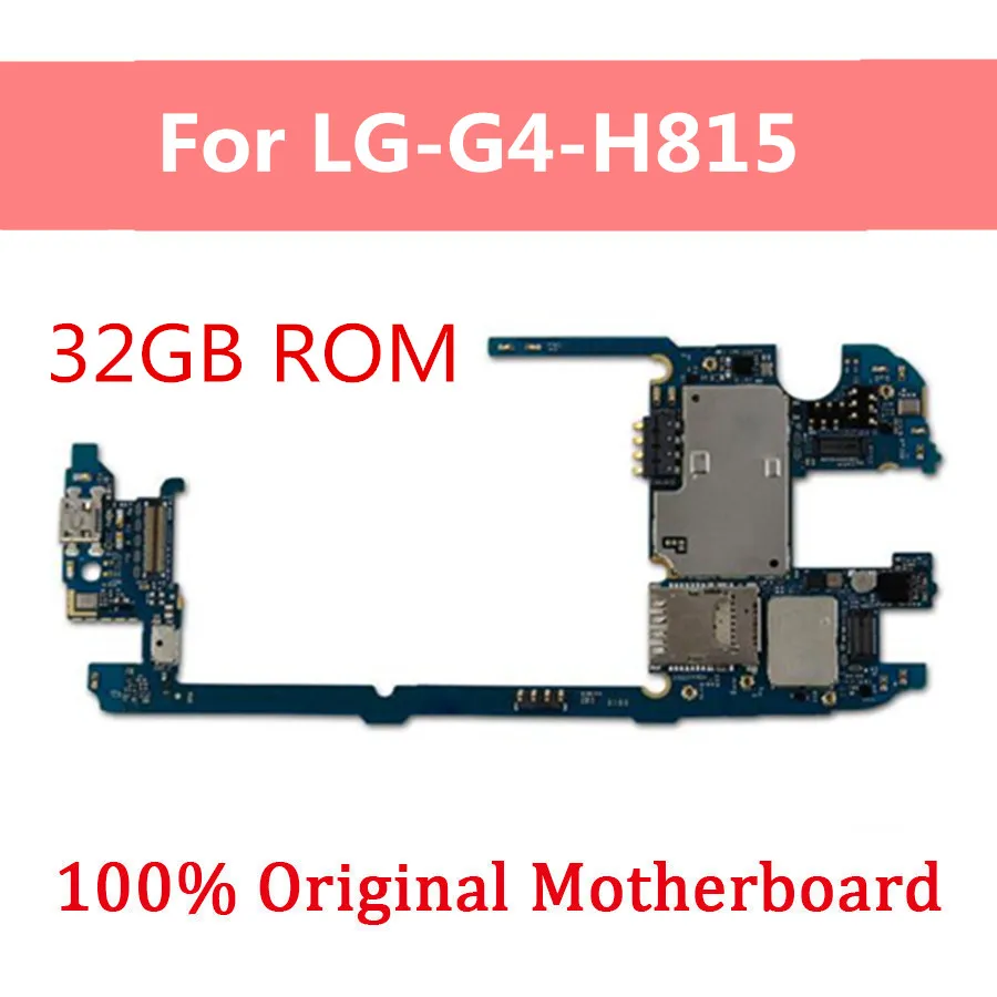 

Unlocked Motherboard For LG G4 H811 H815 H818 H810 H812 Motherboard 32gb logic board With Android System Good Working Mainboard