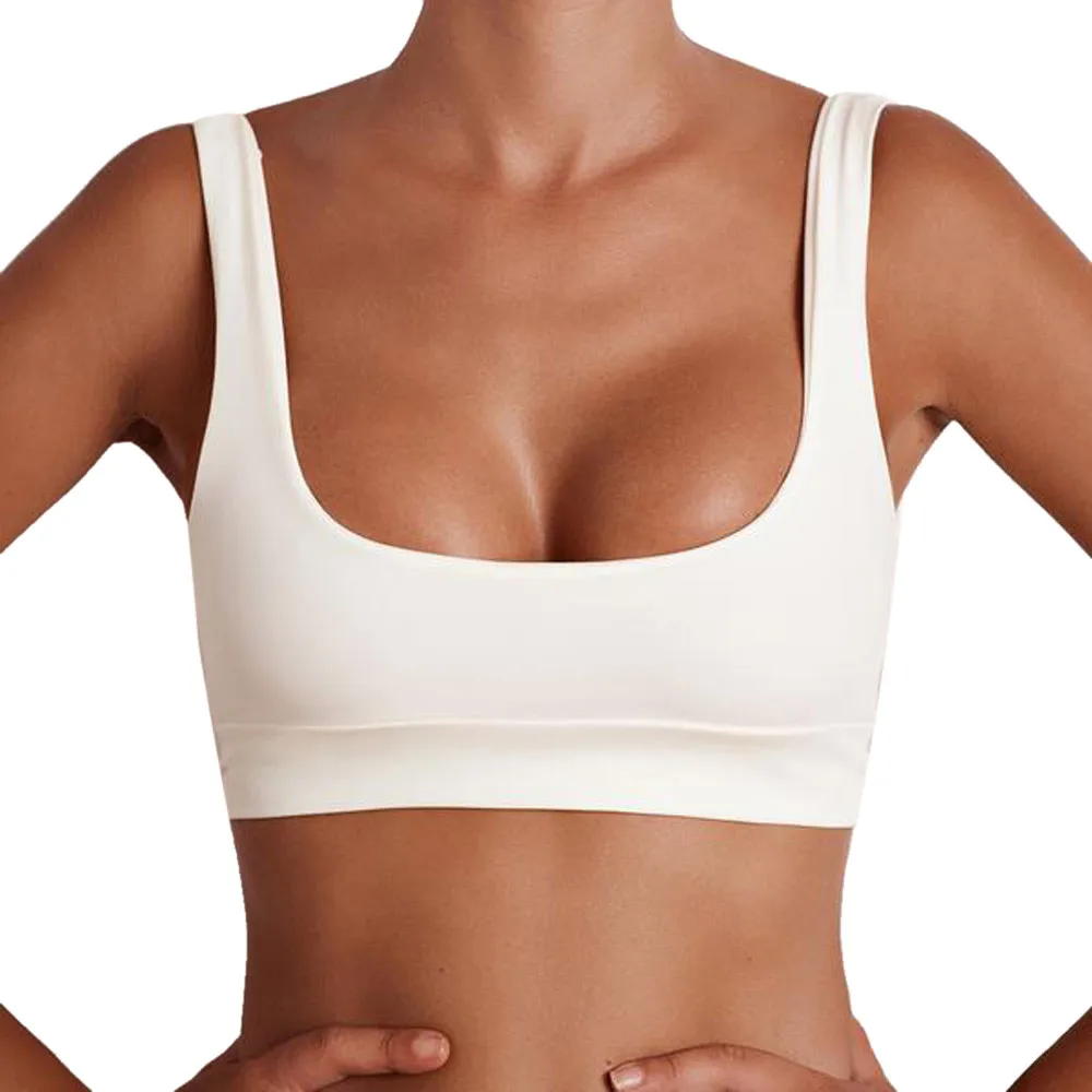 

Hxroolrp 2019 Women Tank Vest Crop Top Solid Deep O Neck T-Shirt Summer Beach Sleeveless Sports Top A1