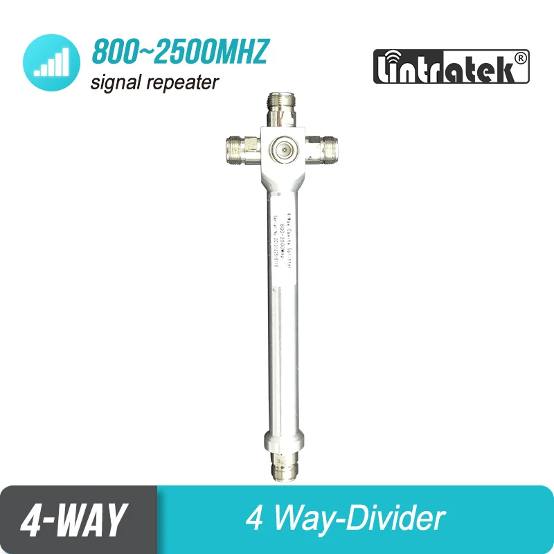 

4 Way Divider Splitter use for CDMA GSM WCDMA DCS LTE AWS PCS Mobile Phone Signal Booster Repeater Amplifier #6-1
