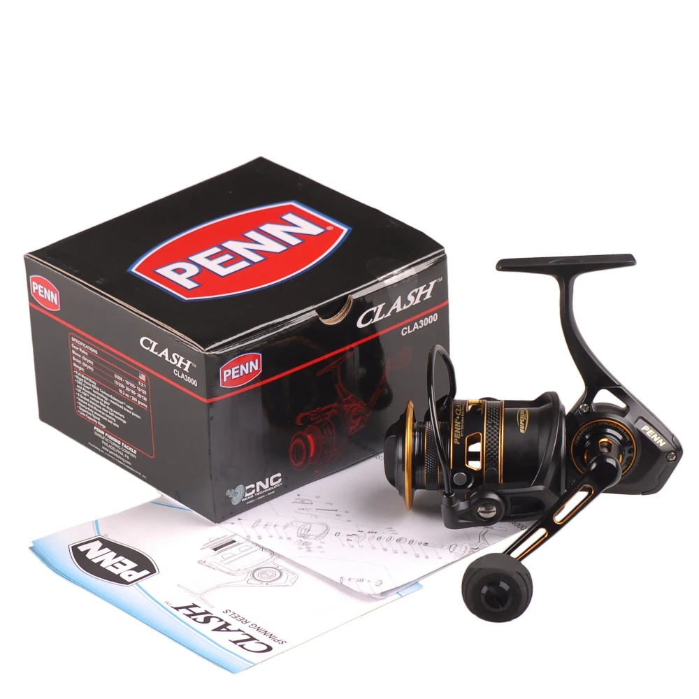 8 + 1bb Mão de Água Penn Clash 5. 6:1 4.7: Molinete l r Salgada Metal Durável Isca Acessórios Pesca Carretéis 6.2: 1 - 15 Esporte e Lazer