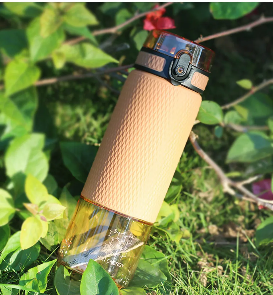 UZSPACE 700ml Tritan Sports Water Bottles Creative Portable buckle Lemon fruit tea Filter Shaker Drink Bottle For Water BPA Free680ML5057_12