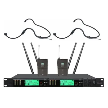 

Bolymic Stage Performance Headset Microphone True Diversity Digital Dual Lavalier handheld UHF Professional Microphone Wireless