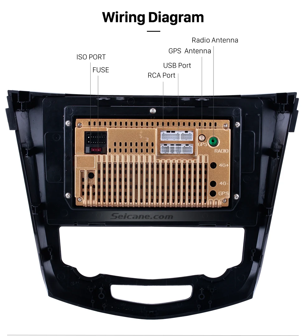 Clearance Seicane Android 8.1 Quad Core 10.1 Inch Car Radio GPS Navi Multimedia Player For 2013 2014 2015 2016 Nissan QashQai X-Trail 20