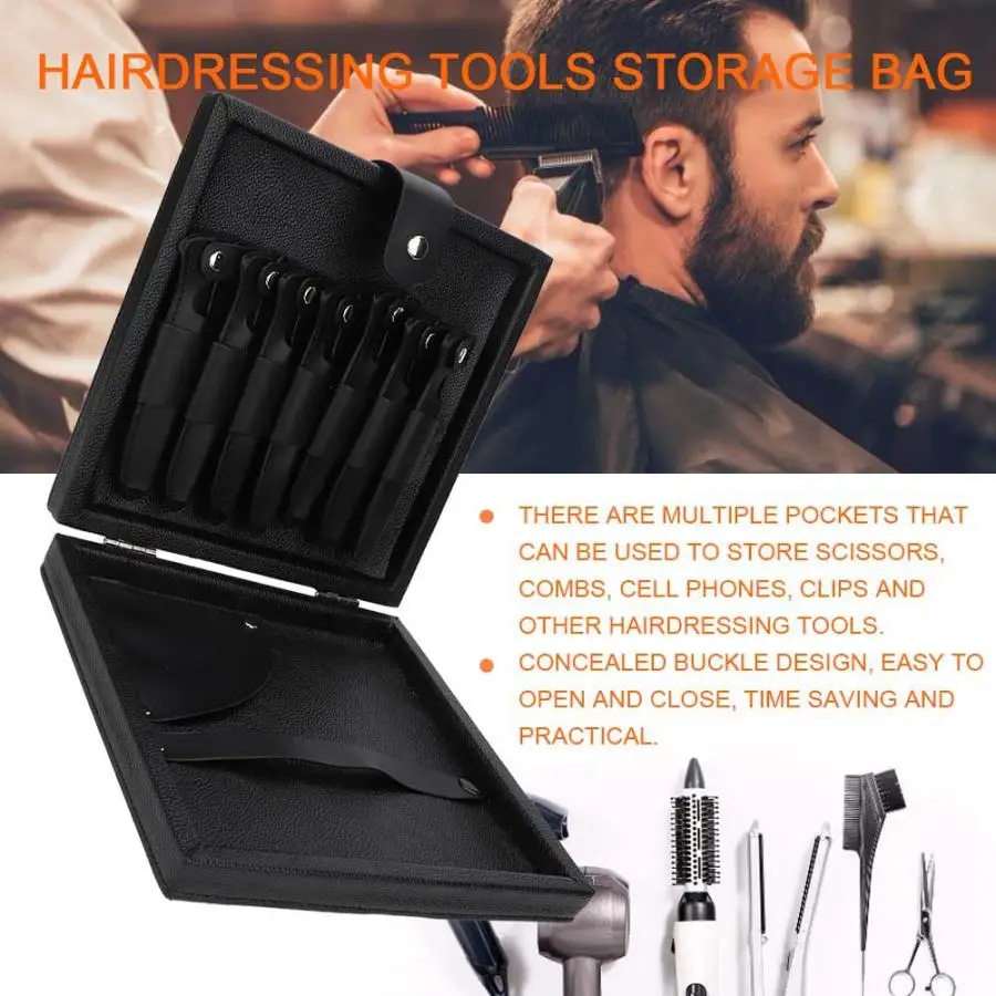 Портативные парикмахерские инструменты сумка для хранения Парикмахерские ножницы и расческа ящик для инструментов