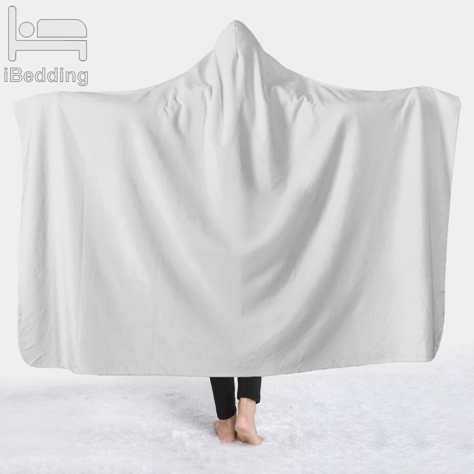 B* Dropshipping Hooded Blanket for Adults Kid Wearable Fleece Throw