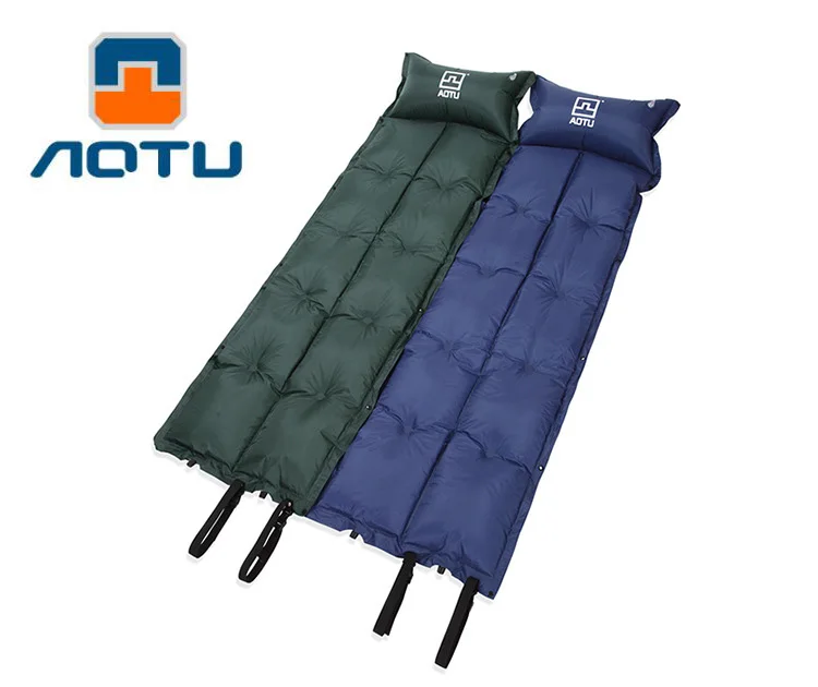 

FreeShipping Self Inflating Camping Mattress with Pillow Inflatable Sleeping Pad Air Mattress Portable Folding Beach Mat Camping