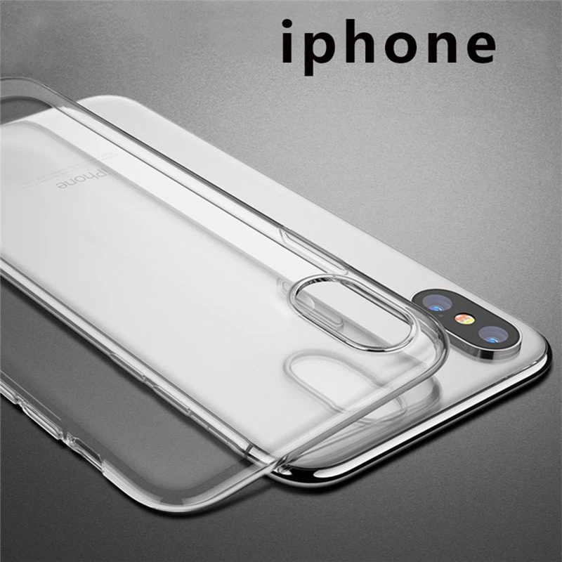 

2019 Ultra-thin Phone Case Anti Dropping Protective Cover Transparent Tpu Soft Shell FOR Iphone Series CASE Iphone 8 Case