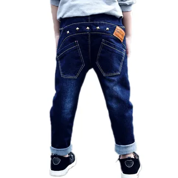 

2018 autumn long kids jeans boys fashion rivet boy jeans haram kids trousers children clothing boy jeans denim pants for 2-10T