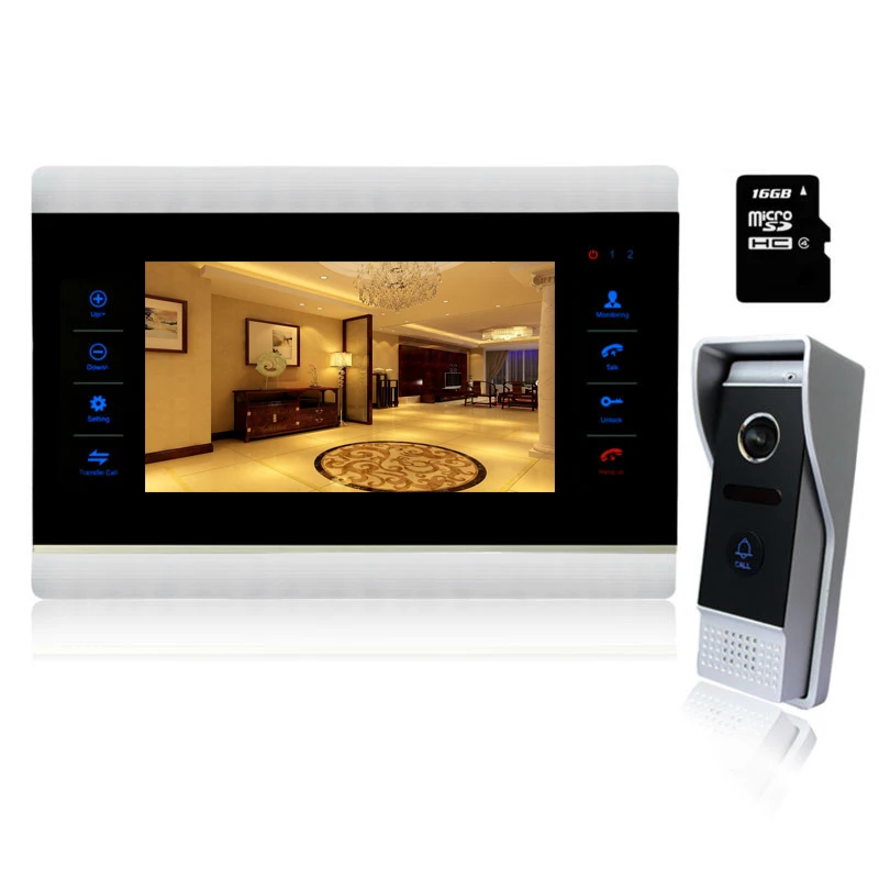 

Homefong 10" Video Intercom Door Phone home Intercom high resolution front door monitor System Inter-conversation Doorbell