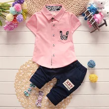 Nysrfz/детская одежда для малышей летние комплекты одежды для маленьких мальчиков повседневные Костюмы Детская Официальная футболка+ штаны