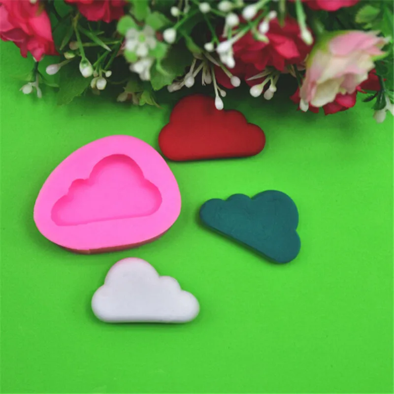 

1PC New Fondant Chocolate Cake Molds Cloud Shape Silicone Cake Cutter Home Baking Decor Moulds Pink