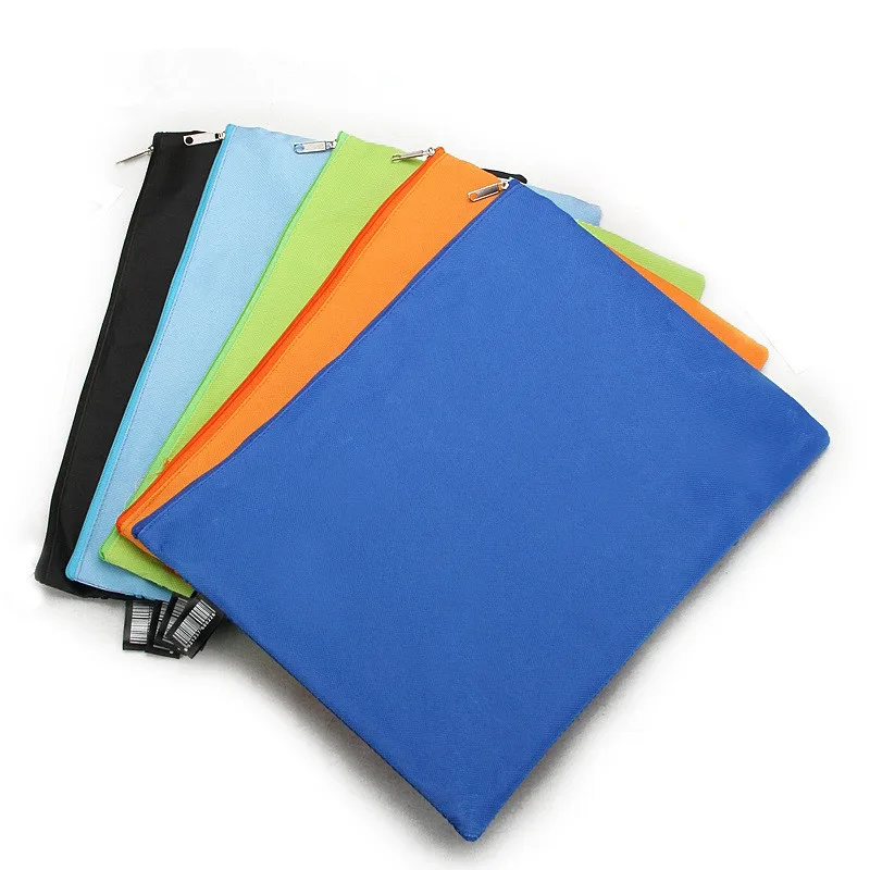 

YILE A4 Size File Folder Zipper Bag Side Mesh Pocket Office Document Bag 5 Colors AK68