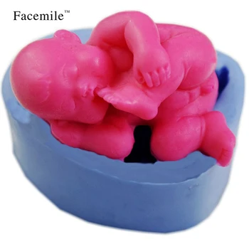 

Free Shipping 3D Cute Baby Boy Eating Foot Mold Silicone Mold Chocolate Fudge Cake Decoration Soap Tools 50-88