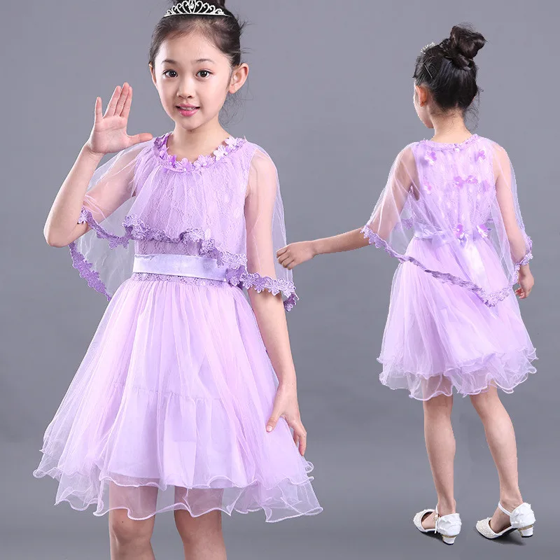 2017 New Princess Shawl Dress Clothes Party Summer Costumes For