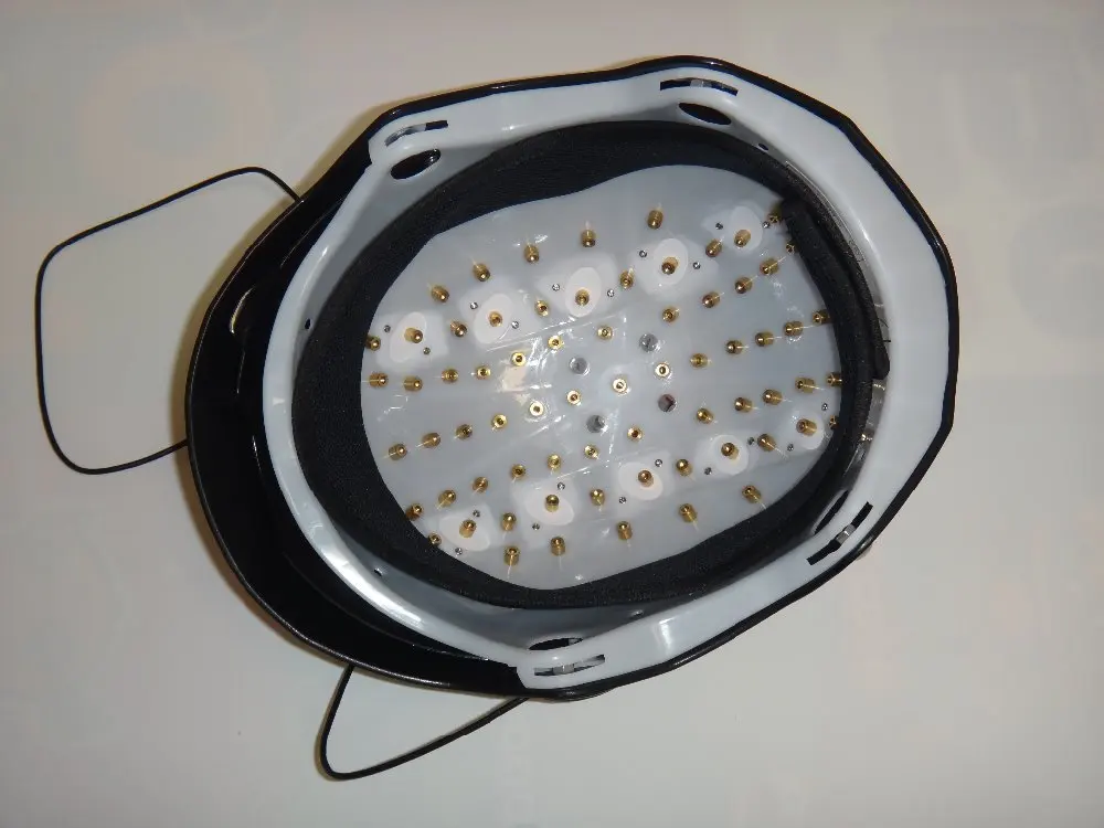 Doméstico para Queda de Cabelo Perda de Cabelo Eua e ue Usb tipo 110 Plug V 240 v Luz Terapia Lllt Hands free Em uso Solução da 7 v lllt luz terapia mãos-livres em-casa uso para queda de cabelo solução