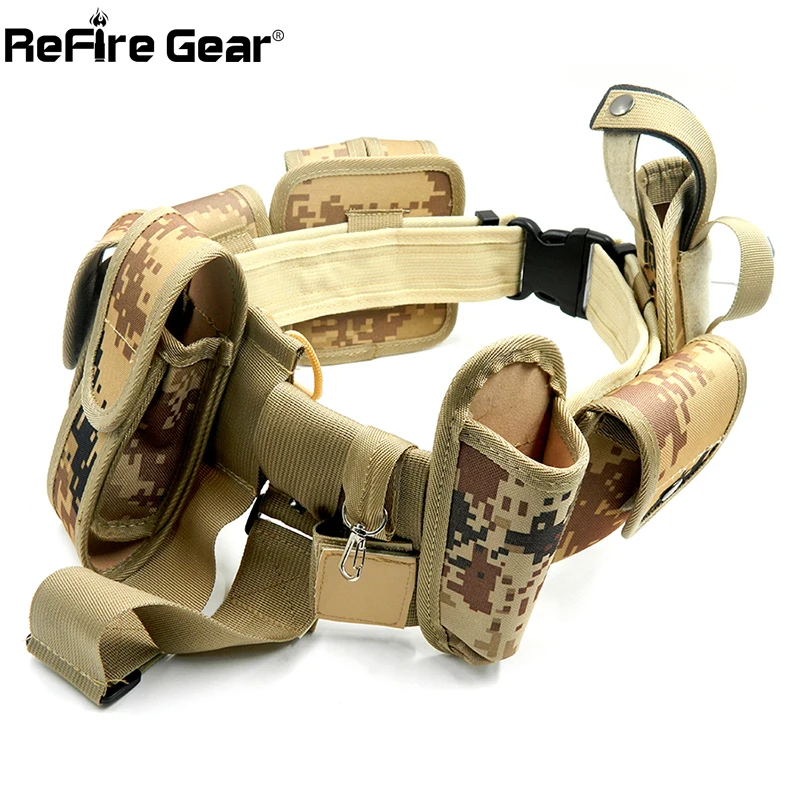 ReFire Gear 10 в 1 Молл SWAT военная техника тактический пояс для мужчин армейский