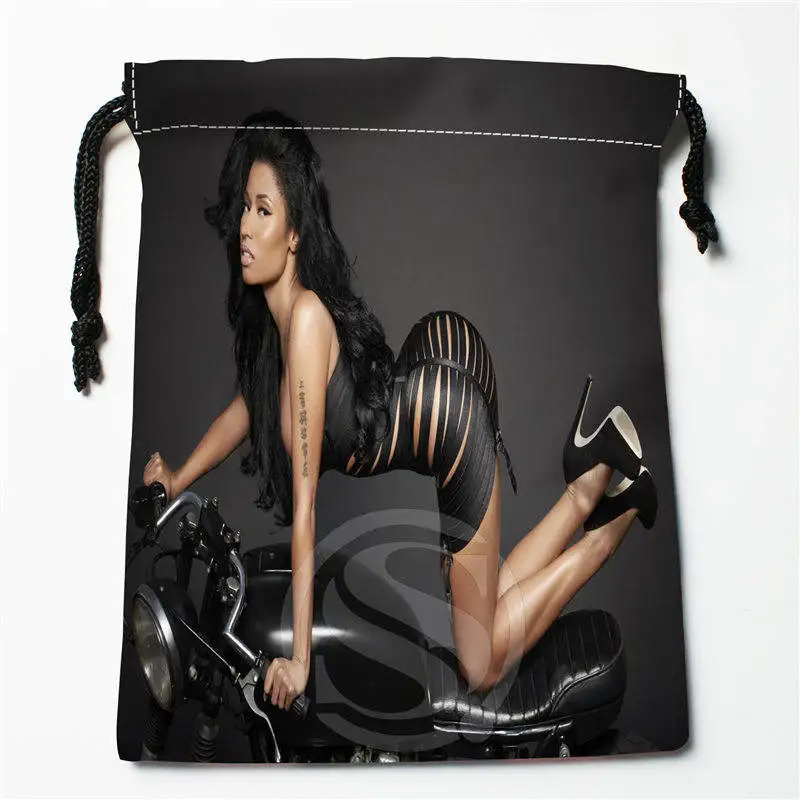 T w148 New batman Nicki Minaj Custom Printed receive Bag Compression Type drawstring bags size 18X22cm