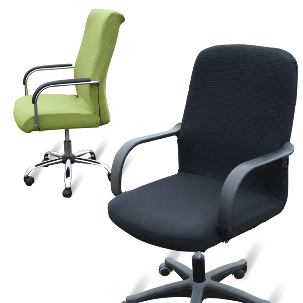 S/M/L Размер Эластичный чехол на компьютерное кресло спандекс покрытия для офисных стульев обеденный стул моющийся Съемный вращающийся чехол для кресла